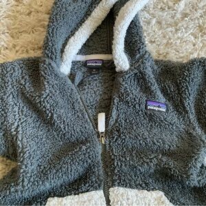 Patagonia Charcoal and Cream Fleece Jacket